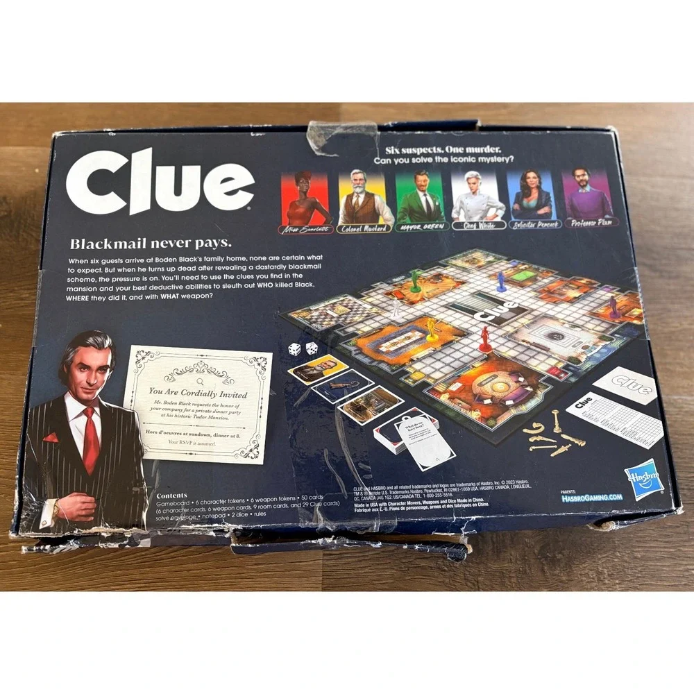 clue mystery board‎ game reimagined edition family detective ages SEALED